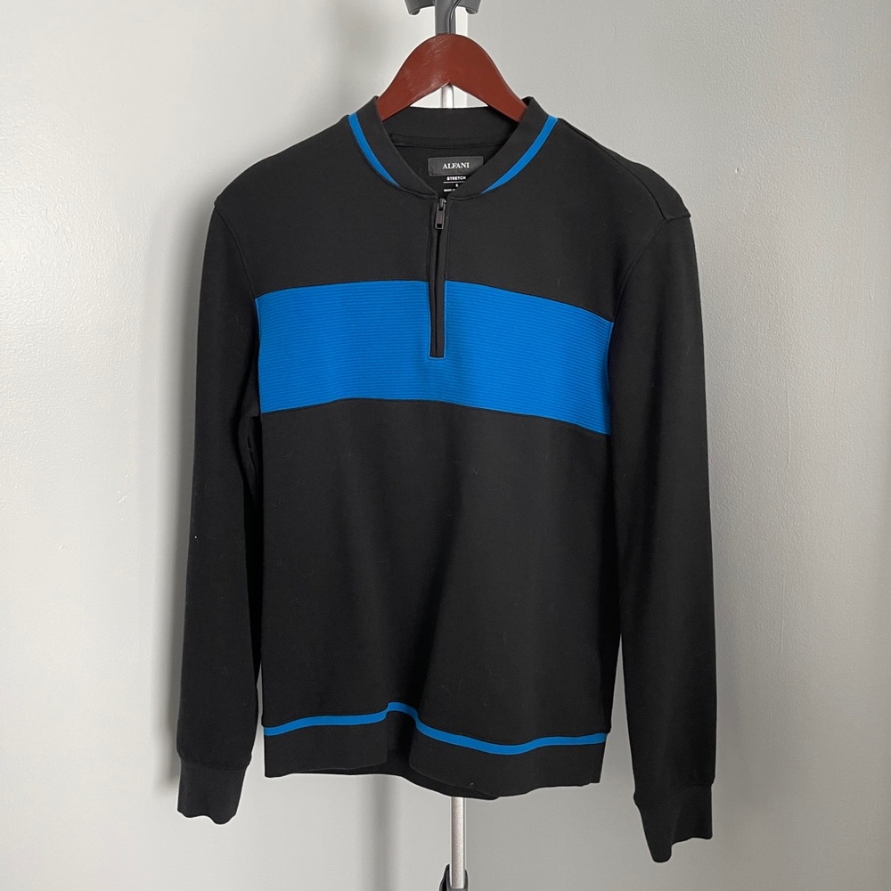 Alfani Men’s Colorblocked Quarter-Zip